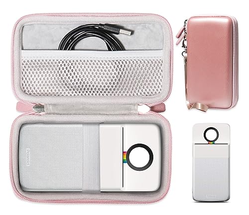 CaseSack Case for Moto Insta-Share Projector, Mesh Pocket for Cable, Charger and other accessories, Elastic Security strap in the base, detachable wrist strap for easy carrying