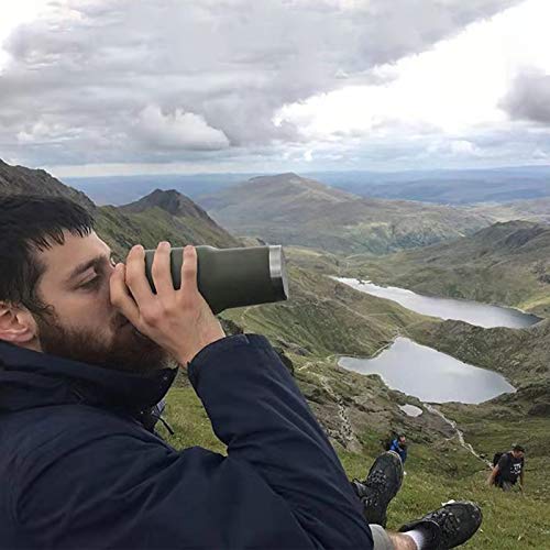 31oz (850ml) Tumbler RVS Vacuüm Geïsoleerde Koffie Cup Dubbele Muur Reisfles met Splash Proof Deksel, 2Rieten en… - Image 3