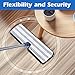 Microfiber Flip Mop,Masthome Flat Mop with Stainless Steel Handle,Mops for Floor Cleaning and 4 Reusable Washable Mops Pads,Wet & Dry Dust Mopping for Hardwood,Vinyl,Laminate,Tile Cleaning