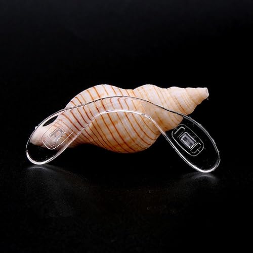 Miniatura 2 de BEHLINE Almohadillas de nariz de repuesto para mujeres y hombres, funda de silicona suave para lentes de lectura, transparente