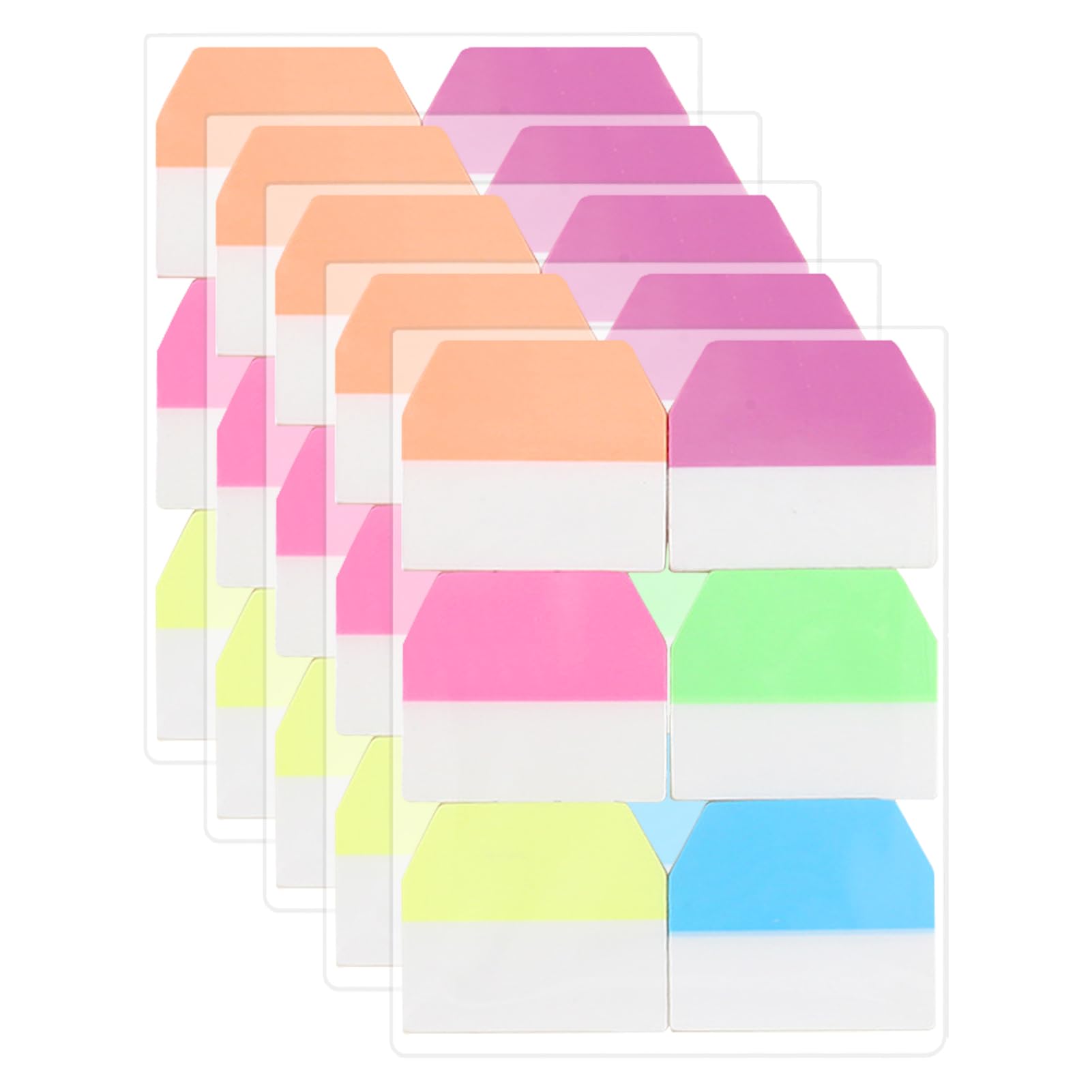 600 Pcs Sticky Tabs, Sticky Index Tabs Flags Set, Page Markers Tabs, Writable Sticky Index Tabs, Index Tabs for School and Office Supplies