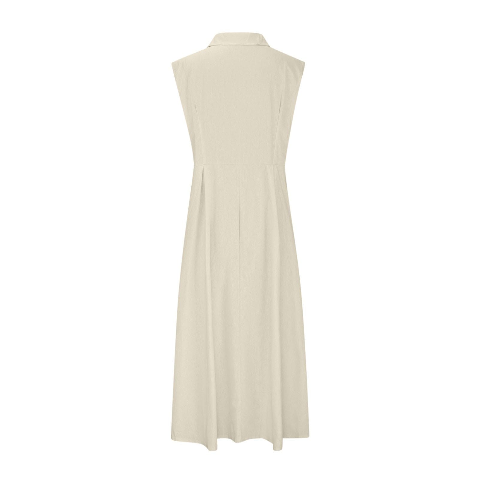 MOCHAMIK Letnia sukienka Sukienka damska Casual Sukienka damska z długim zapięciem na guziki na co dzień Wakacje - Elegancka Wygodna odzież letnia Stylowa Można łączyć z dodatkami