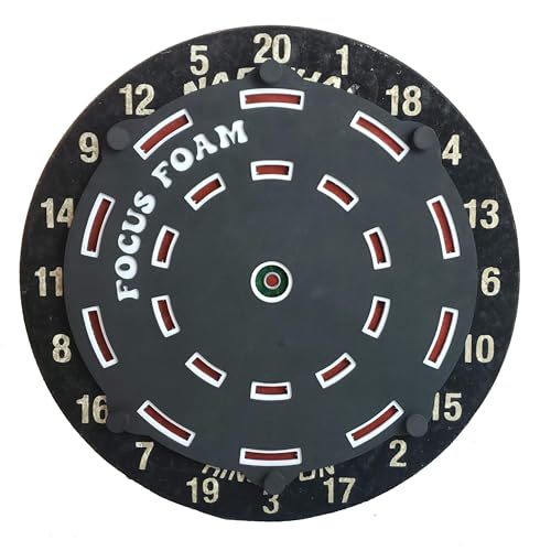 Focus Foam Steel Tip Dartboard Trainer Doubles Triples Form Fitting (Non Magnetic)