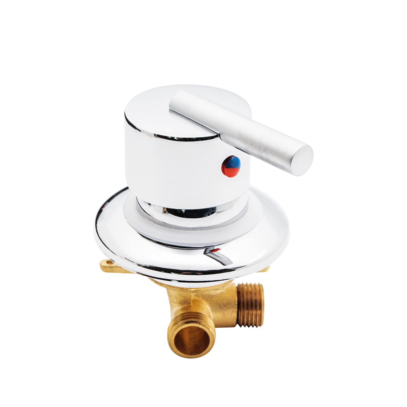 ZYCHSJXA 2/3/4/5 Water Output Shower Diverter Mixer Faucet, One-Piece Cold & Hot Valve, 10cm/12.5/14.5cm Installation, Ceramic Cartridge, Bathroom Tap Upgrade