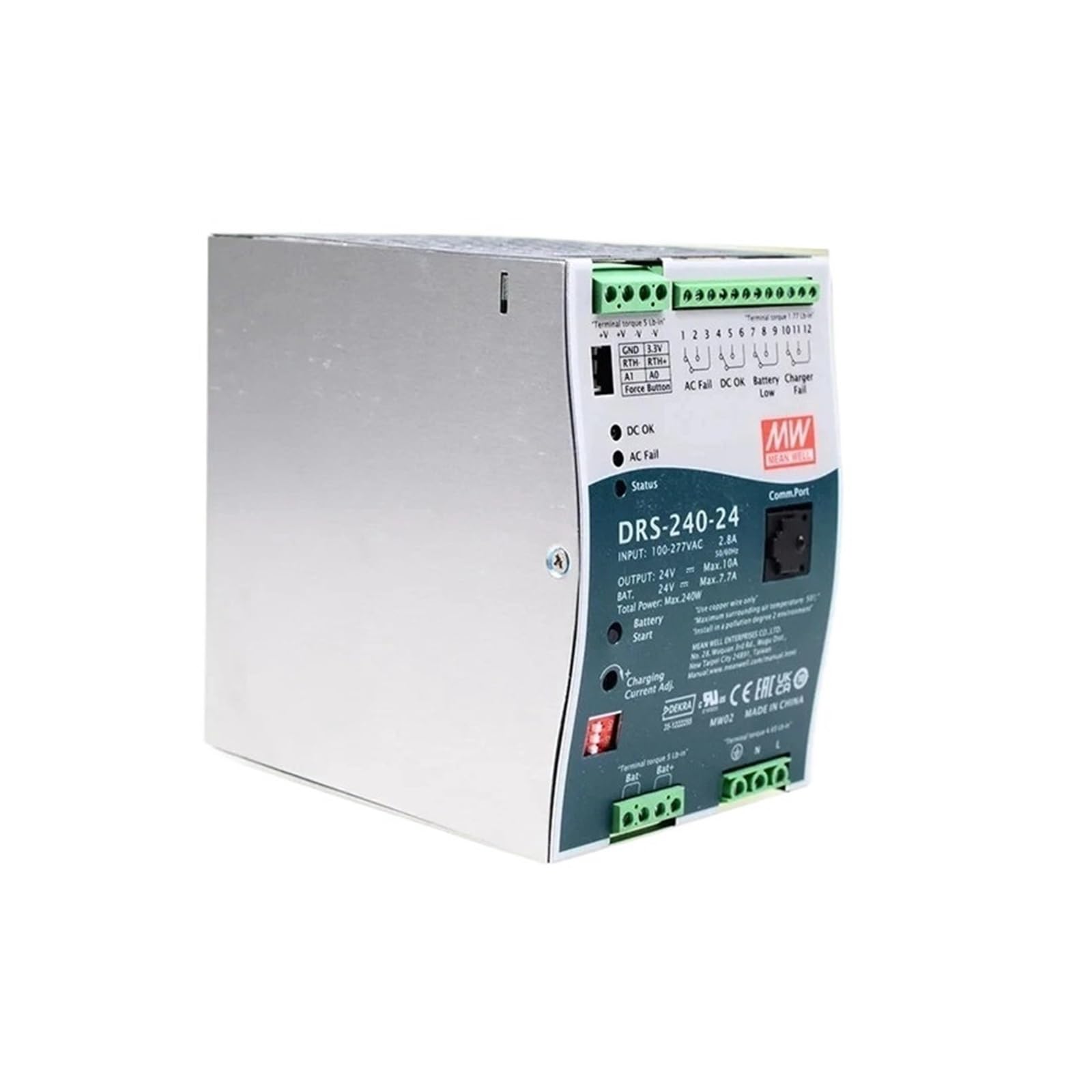 Alimentation DRS-240-36 contre les surcharges des alarmes de zone