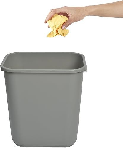 Miniatura 5 de Janico 1037GY - Cesta de basura de 10 galones, color gris
