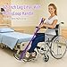 Heclia 45 Inch Leg Lifter Strap with Multi Loops, Post Surgery Recovery Aid for Hip Replacement & Knee Surgery, Assist Device for Adults & Elderly to Get in and Out of Bed, Durable Adjustable(Purple)