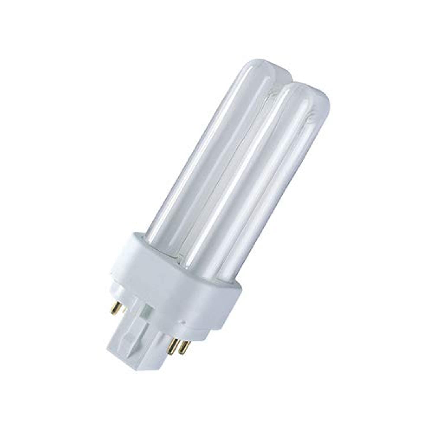 Osram Dulux D/E 13W/830 Compact Fluorescent Light Bulb, 3000K, Base G24Q1-4 Pin