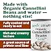 Food to Live Organic Italian Canned Cannellini Beans, 14 oz (Pack of 8) - Unsalted Non-GMO White Kidney Beans. Good Source of Fiber and Protein