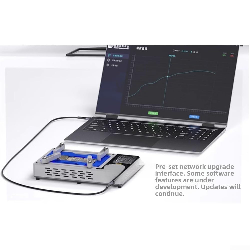 SPORTARC Plateforme intelligente de préchauffage pour iPhone X-16 Pro Max - Réparation de carte mère avec chauffage rapide et double refroidissement - Station de soudure en alliage d'aluminium de 17,8
