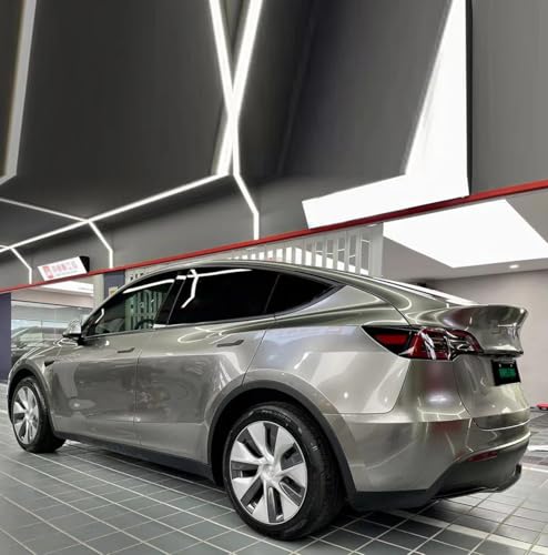 Image of Gloss Silver Metallic Vinyl Car Wrap Paint Replacement Film Roll with Nano Air Release Technology, Stretchable & Waterproof. (24 x 100 inch, Silver Glossy Metallic)