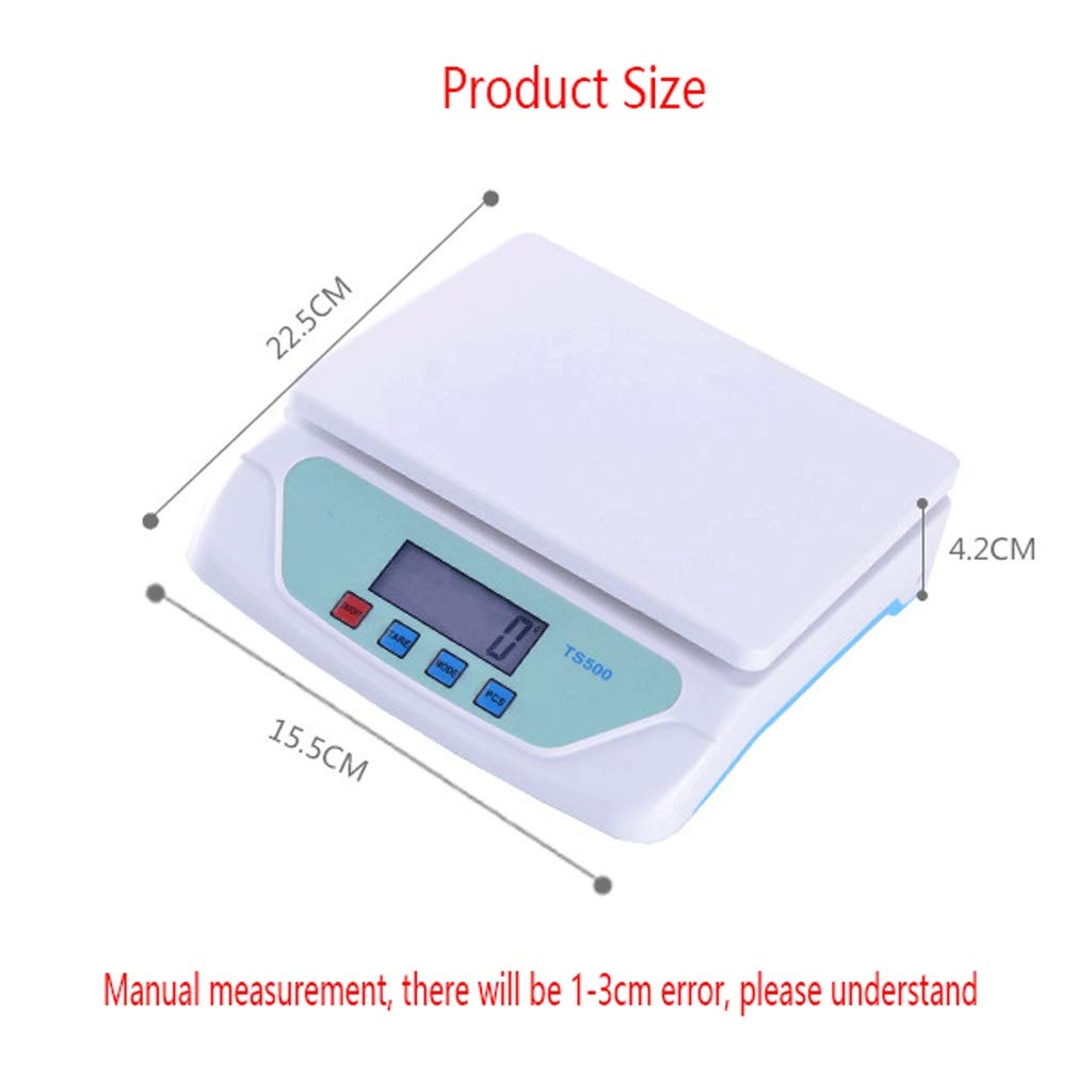 30kg Wagi o wysokiej precyzji do paczek 1g Wagi kuchenne Precyzyjne ważenie do kuchni Ekspresowa dostawa Wagi elektroniczne białe (kolor: biały, rozmiar: 25 kg x 1 g) (biały 25 kg x 1 g)