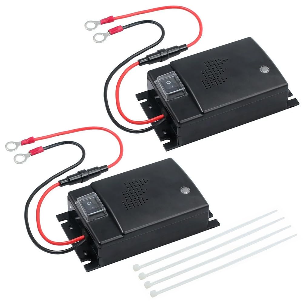 Anti Martre Voiture, 2 Pièces Ultrason Fouine Voiture avec 12V Connexion Batterie,Anti Fouine Pour Voiture,Anti Rongeur Voiture,Répulsif Rongeur Voiture,Repulsif Fouine pour Voiture