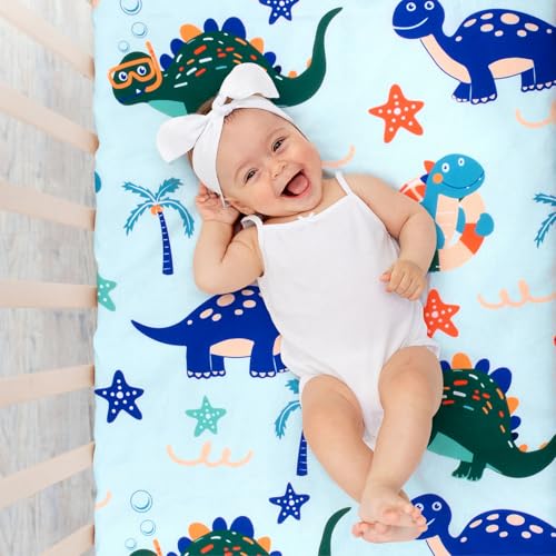 Image of UOMNY Crib Sheet,Boys Girls Crib Sheets Baby Sheet for Standard Crib and Toddler Mattresses Nursery Bedding Sheet Crib Mattress Sheets for Boys and Girls 1 Pack Toddler Sheet