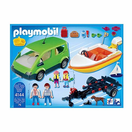 Playmobil 4144 Voiture familiale avec remorque porte bateaux - vue 4