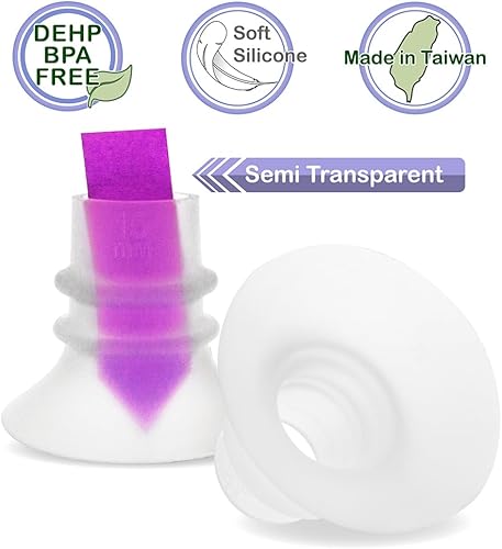 Miniatura 4 de Nenesupply Insertos de brida de 2 generación de 0.59 pulgadas compatibles con brida de 0.945 in de Elvie OG Elvie Stride Spectra Momcozy Willow