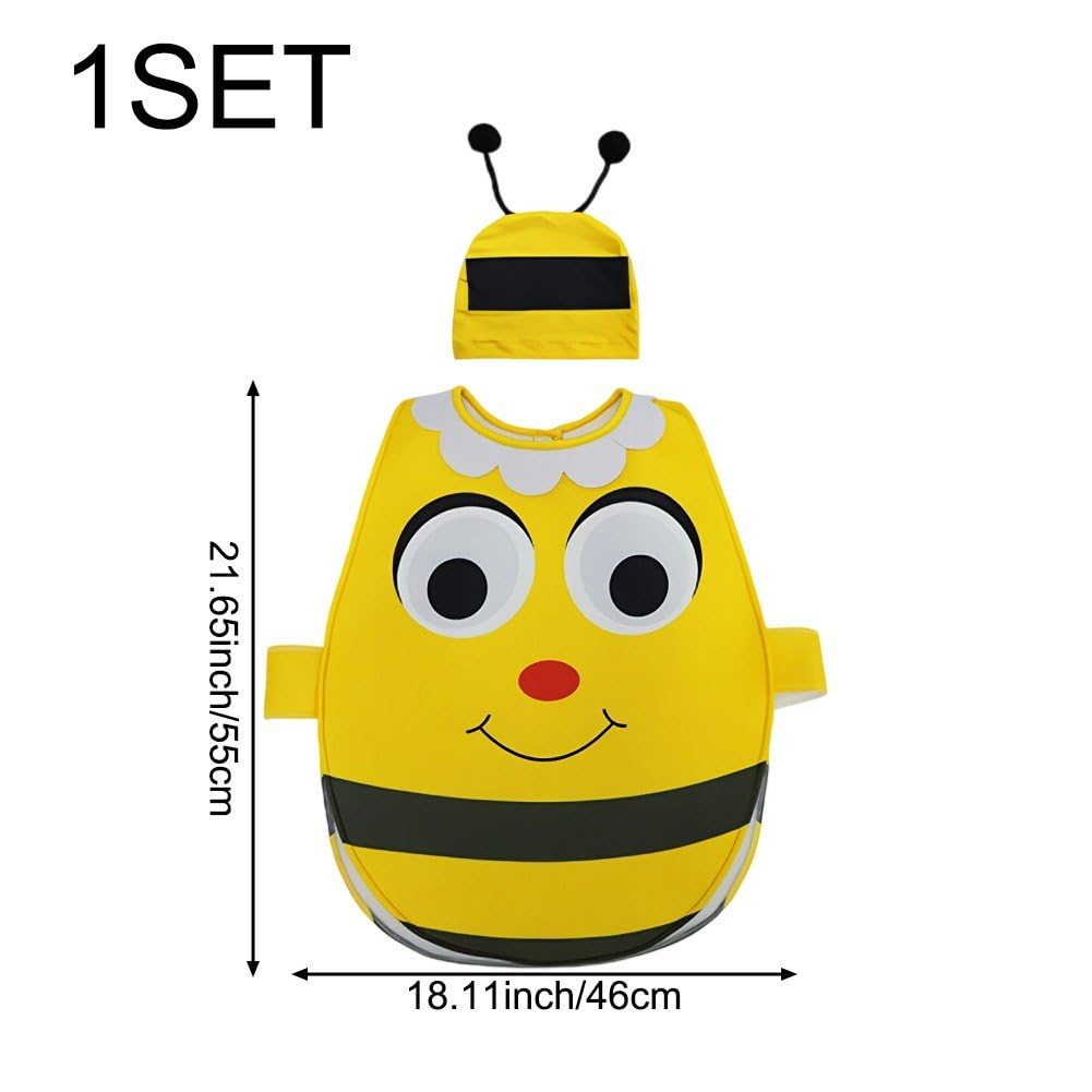 Kostium zwierzęcy z kreskówki, unisex, pszczoła, kot, cosplay, kostium trzmieli, pszczoła, body, fantazyjne przebranie, zestaw ubrań z kapeluszem dla dzieci