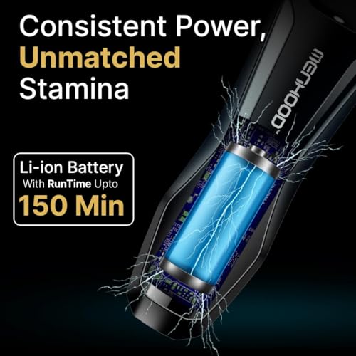 Image of MENHOOD Trimmer 2.0 Sensitive Skin Body Ball Groin Trimmer for Men 7 Lengths IPX7 Waterproof 7000RPM Ceramic Blade No Nicks Wireless Charging LED Spotlight 150 Min