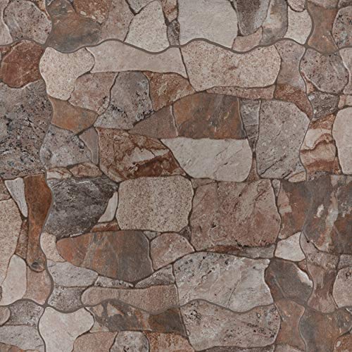 image for SomerTile Brown/Gray/Green FAZ18ATG Roccia Ceramic Floor and Wall Tile