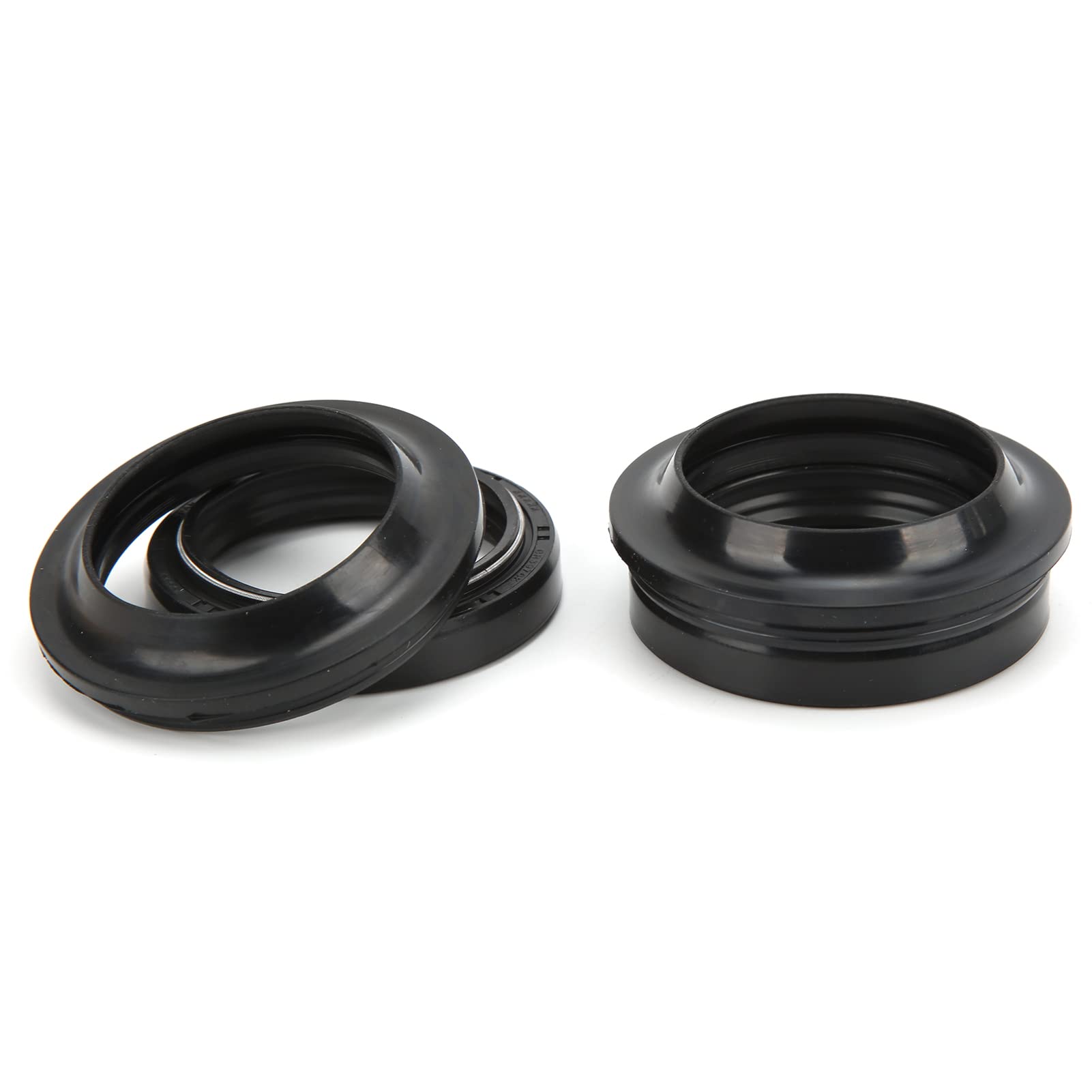 Qiilu Paraolio Forcella Anteriore, Kit Parapolvere Olio Forcella Anteriore 41x53x8/10.5mm Sostituzione per XVS650 V Star YZF‑600R