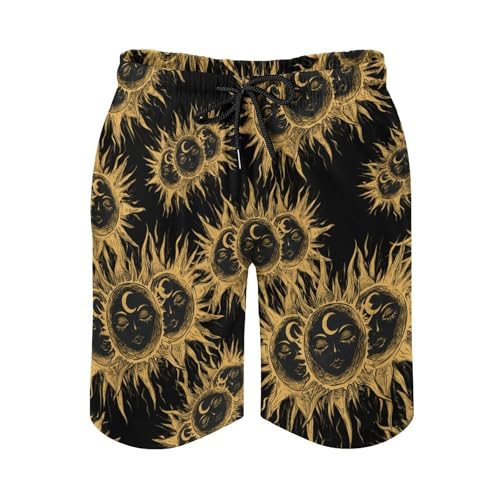 Sun And Moon Men's Swim Trunks Quick Dry Board Shorts Hawaiian Beach Shorts With Pocket4