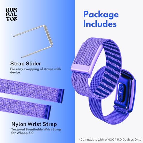 Image of Nylon Strap Compatible with Whoop 5.0 Band Strap - Durable, Adjustable Fitness Tracker Strap | Breathable, Comfortable Bands for Workout, Sleep, and Health Monitoring (Device Not Included)