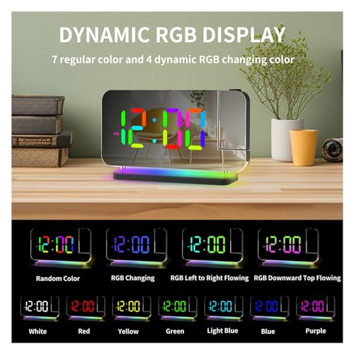 Despertador digital RGB que elimina pantallas brillantes gracias a su proyección nítida en techo 6