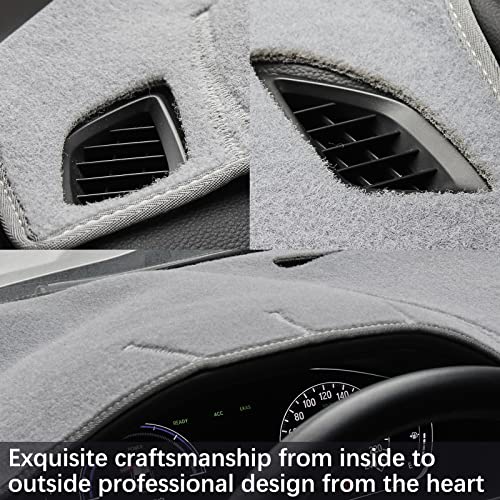 Berksyde Dashboard Dash Cover Mat Carpet Compatible With 99-06 Chevy Silverado Gmc Sierra,00-06 Chevy Suburban Tahoe Gmc Yukon/Xl,01-06 Chevy Avalanche(Grey) #TOP1
