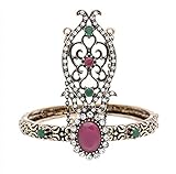 Armband,Rote Ethnische Türkische Frauen Blume Solide Vintage Armreif Antique Gold Silber Farbe Arabien Tanz Armband Indische Hochzeit Schmuck