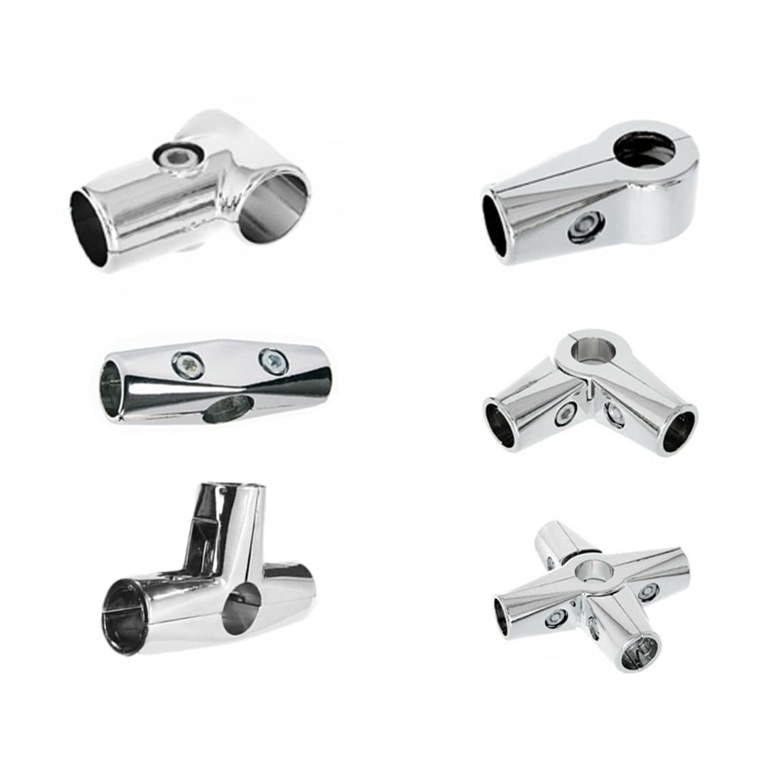 25MM OR 1 INCH Heavy Duty T CLAMP, 4 Ways, 5 Ways, and 6 Ways CLAMP and TUBING Accessories for 25MM Tube (6-Way)