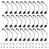KunHe 30 Pack Rechargeable Book Lights for Reading at Night Small Book Light Bulk Clip on Reading Lights Lightweight Booklight as Christmas Stocking Stuffers for Kids Book Lovers