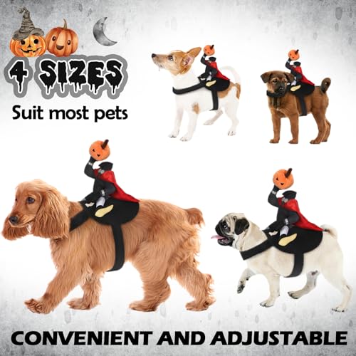 Disfraz Halloween Jinete sin Cabeza para Perros S miniatura 2