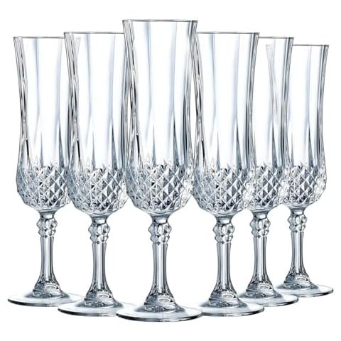Flûtes à champagne Cristal d'Arques Longchamp Cover