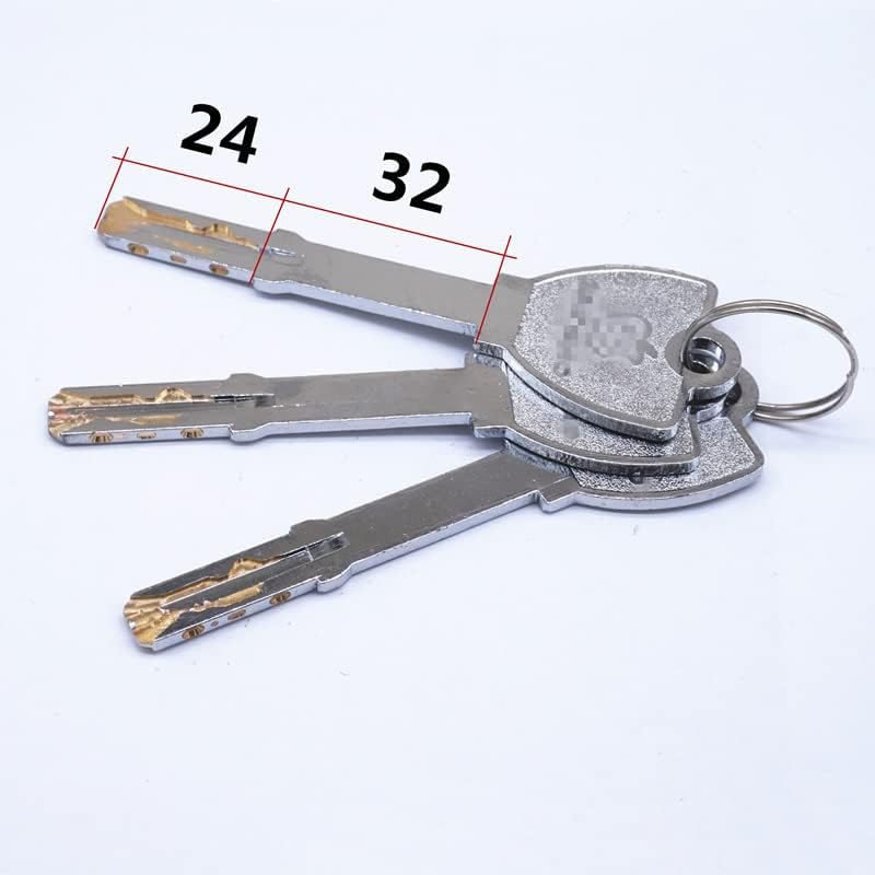 Door Lock Barrel,Lock cylinders, 1Pcs Fingerprint Smart Lock Cylinder,Copper Material,C-Class Lock,with 3keys,High Security One-Sided Half (Size : 50) (Size : 65)