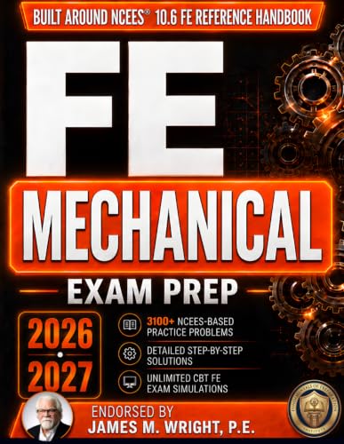 Image of FE Mechanical Exam Prep: A Complete PE-Backed Review & Practice Guide Built Around the FE Reference Handbook | INCLUDES Workbook (3,100+ Practice Problems & Detailed Solutions) and CBT Exam Simulator