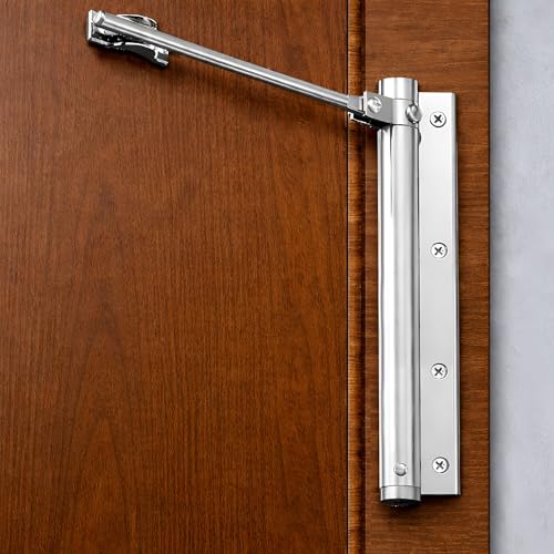 Image of VOLO Spring Door Closer Stainless Steel | Automatic Door Closing for Wooden, Residential & Commercial Doors | Durable Fitting Set Included | Pack of 1