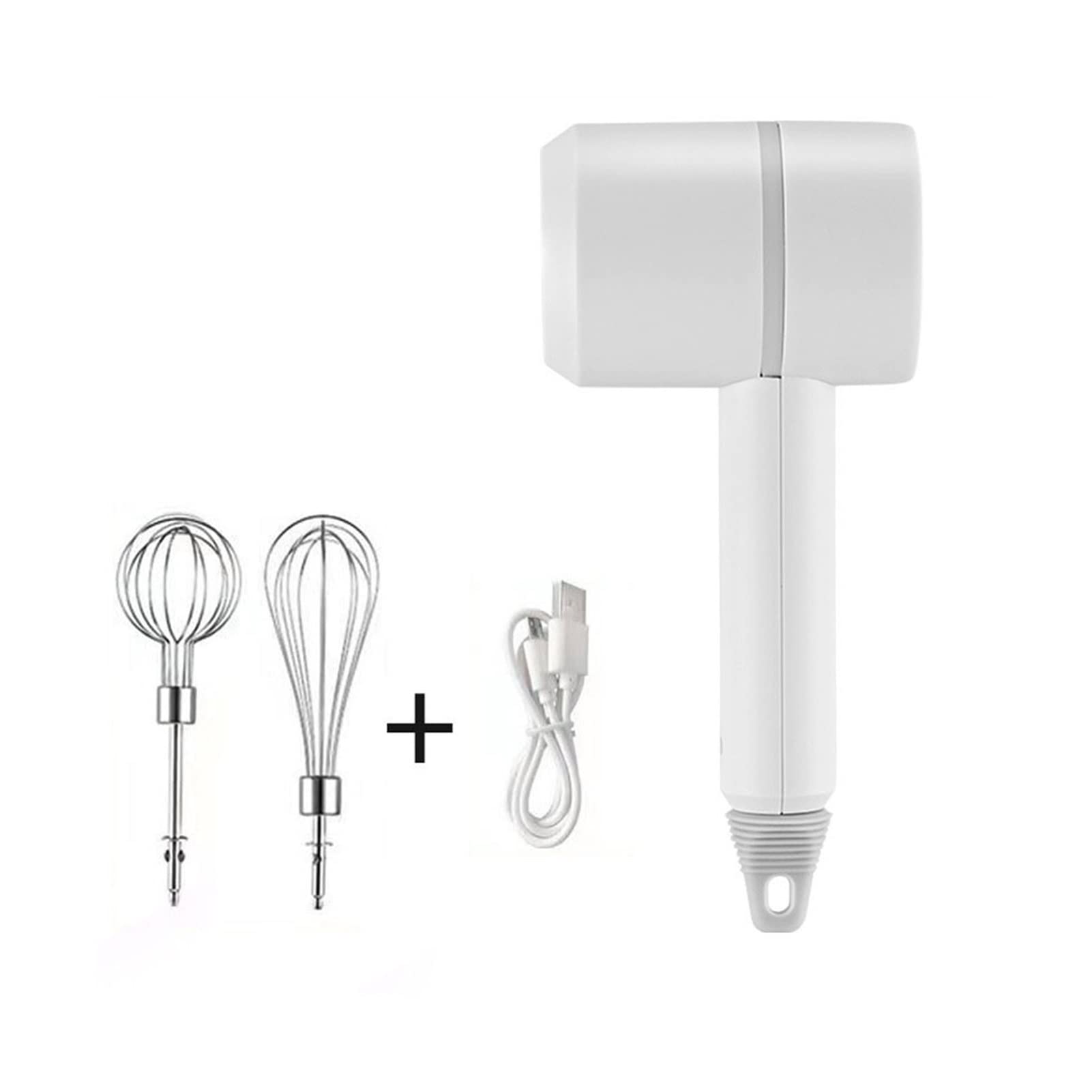 Whisks for Cooking Wireless Portable Electric Food Mixer Hand Blender 3 Speeds High Power Dough Blender Egg Beater