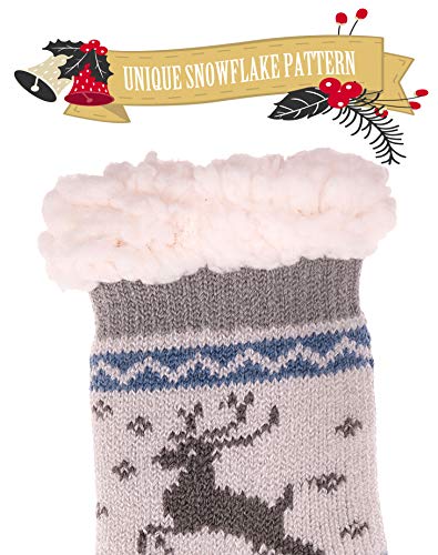 Image of MOGGEI Girls Slipper Fuzzy Socks Kids Boys Fluffy Fleece Lined Warm Plush Sherpa Winter Child Home Socks