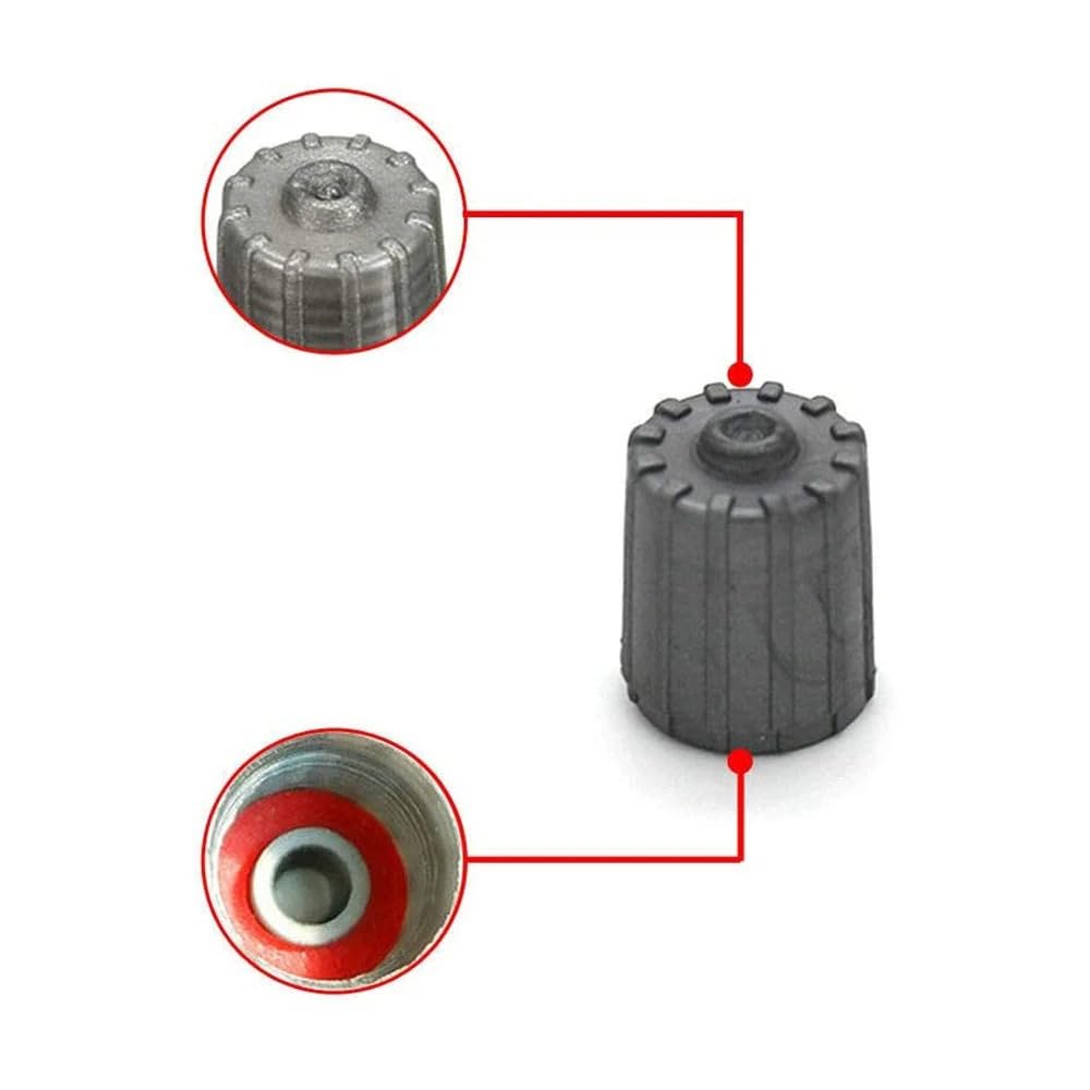Ventilkappen 50/100 Stück Reifenventil-Staubschutzkappen, Kunststoff-Reifenkappen für Fahrräder, Autos, LKWs, Motorräder