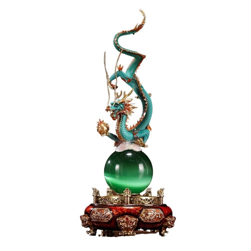 CHICKEN Bronze Living Room Ornaments Full Copper Dragon Crafts Ornaments Home Living Room Entrance Decoration Ornaments to Attract Wealth