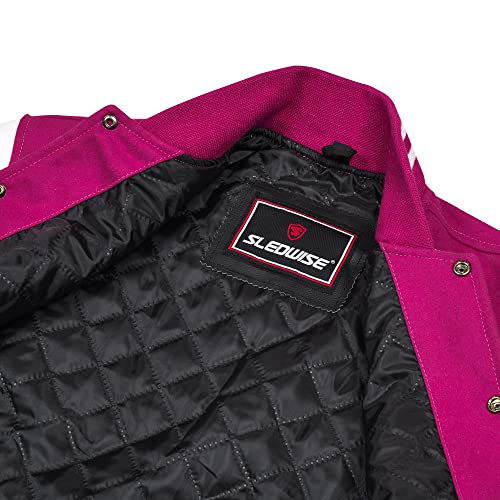 Image of Varsity Jacket Baseball Letterman Jacket- Wool and Leather Premium Quality Unisex Basketball Jacket