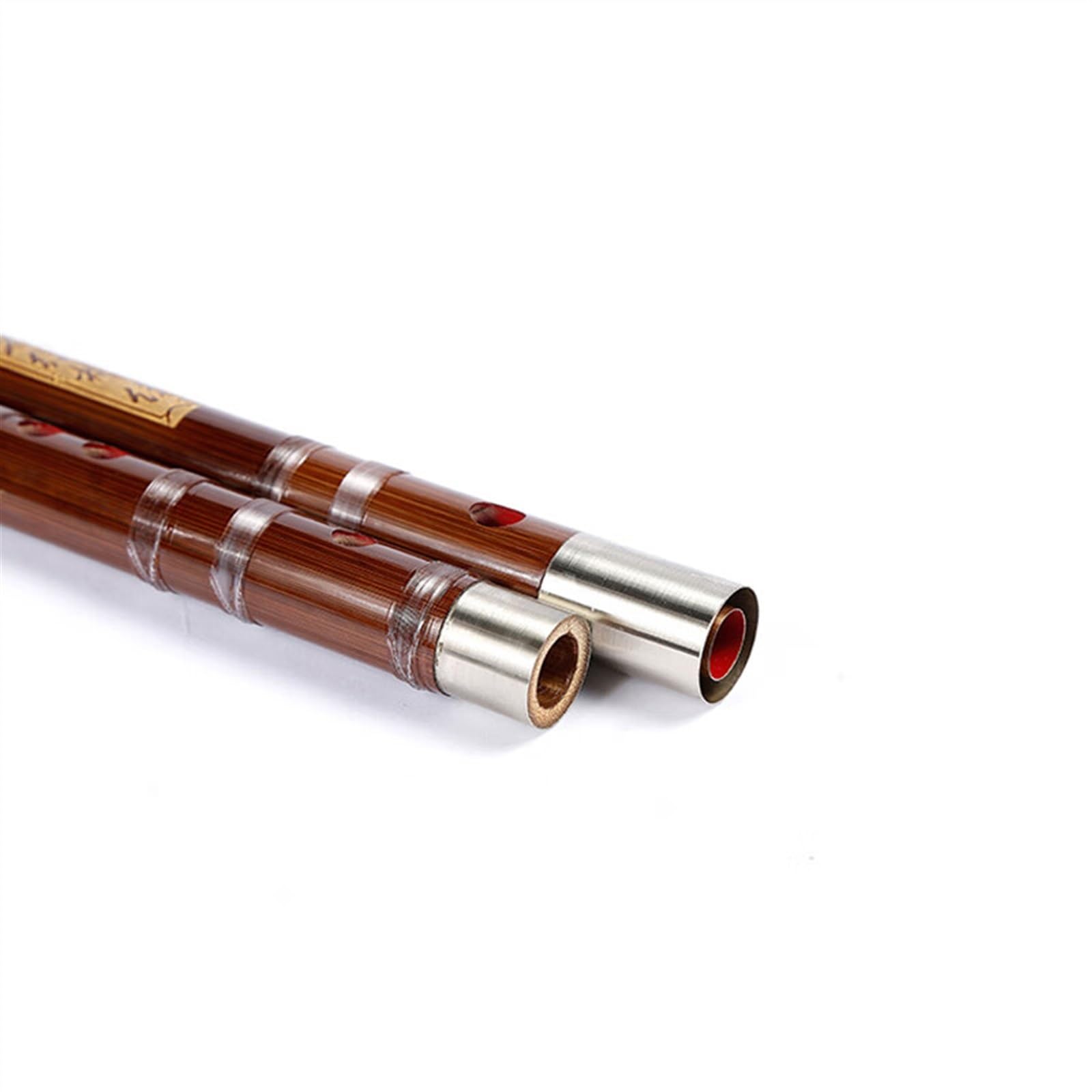 Flauto F Flauto traverso Linea trasparente Flauto di bambù Flauto a due sezioni collegato bidirezionalmente Tradizionale Flauto Di Bambù Strumento