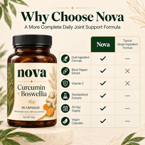 Nova Supplements Turmeric And Boswellia Supplement