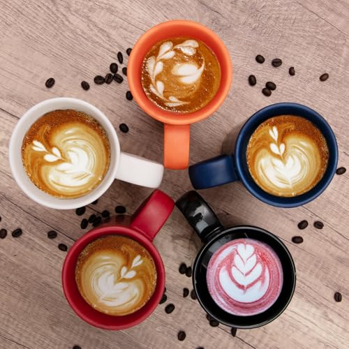 Taza grande de cerámica de 18 oz con asa miniatura 6