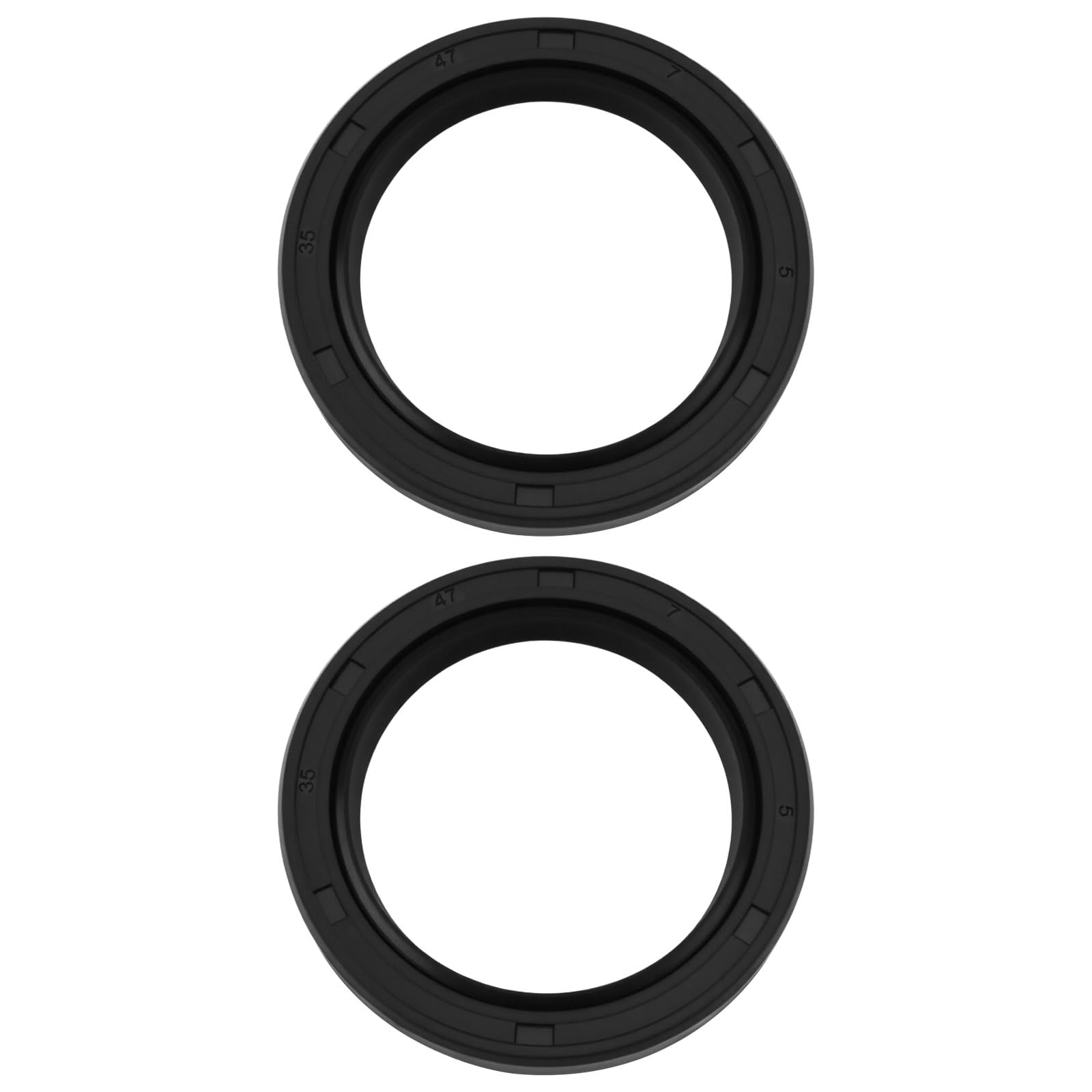 Briny River 2Pcs Front Oil Seal 35x47x7 Compatible with Kubota D722 D902 Engines Compatible with Bobcat 6670358, 15877-04140