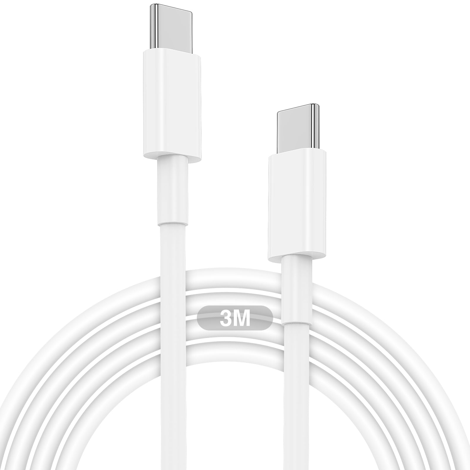 Long USB C to Type C Charger Cable 10ft, 10 Foot USB-C to C Fast Charging Power Cord 10 feet for Apple iPhone air/17/16/16e/15/15 Pro Max/Plus,iPad Pro/air/mini/ 12.9/11/10, 6/5/4/3/2/1 Generation