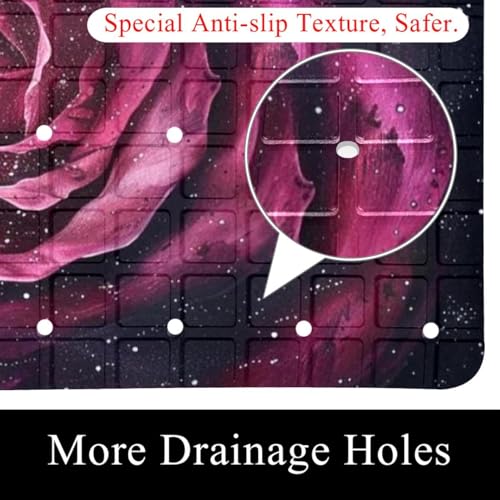 Tapis de bain antidérapant à séchage rapide et drainage optimal pour adultes - 3