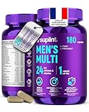 Multivitamines Homme Haute Puissance - Complexe A-Z Vitamines, Minéraux et Compléments - 180 Gélules pour 180 Jours - Énergie, Immunité & Santé - Complément Alimentaire All-in-One