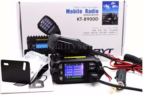 Miniatura 3 de QYT KT-8900D Versión de actualización de KT-8900 Mini Radio de coche de doble banda Transceptor móvil VHF UHF Radio bidireccional+Cable de