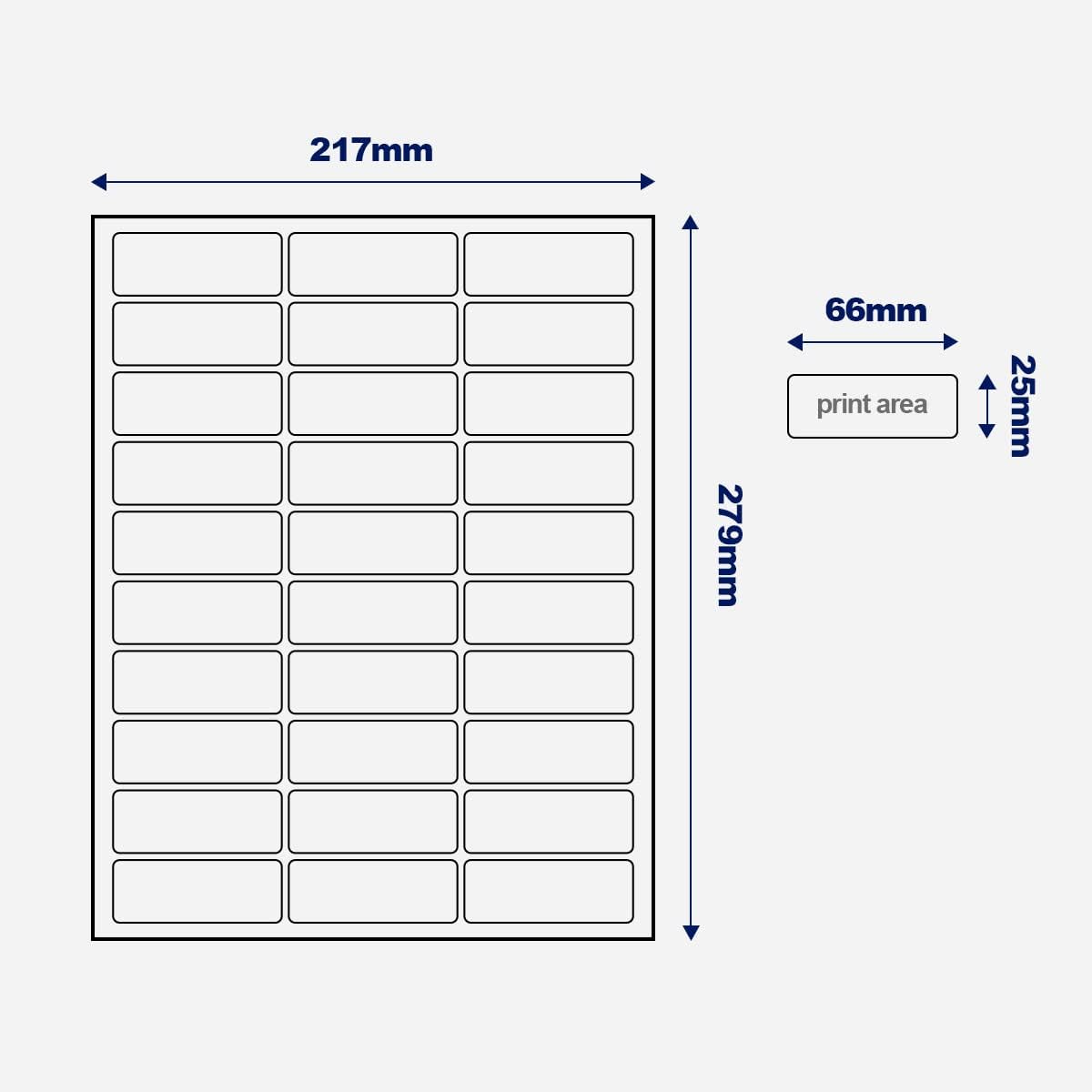Buy 3000 Blank Address Label White Shipping Labels for Laser and Inkjet Printers Adhesive